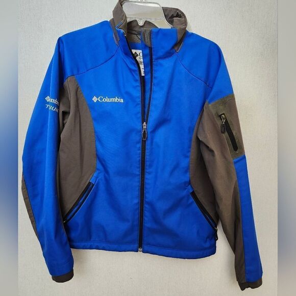 Columbia Titanium Blue/gray Full-zip Womens Coat Jacket Sz Lg - Picture 3 of 12
